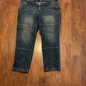 1822 Denim Dark Blue Ankle Jeans